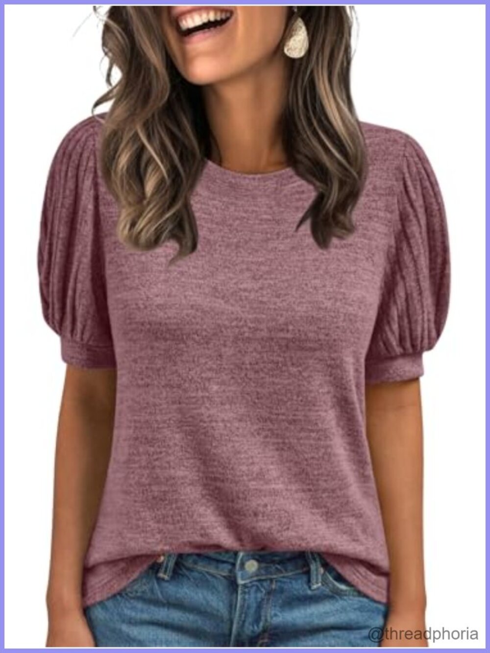 Womens Short Sleeve Tunic Top Crew Neck Blouse Casual Work
